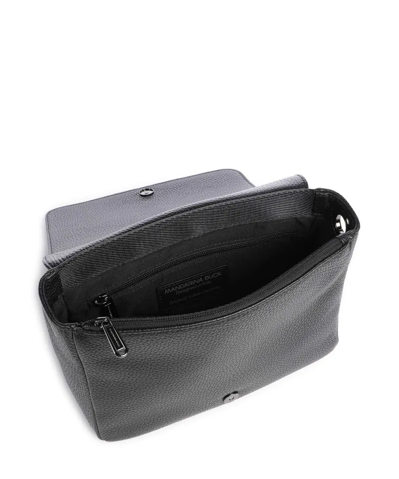 Mandarina Duck Mellow Leather Schultertasche nero