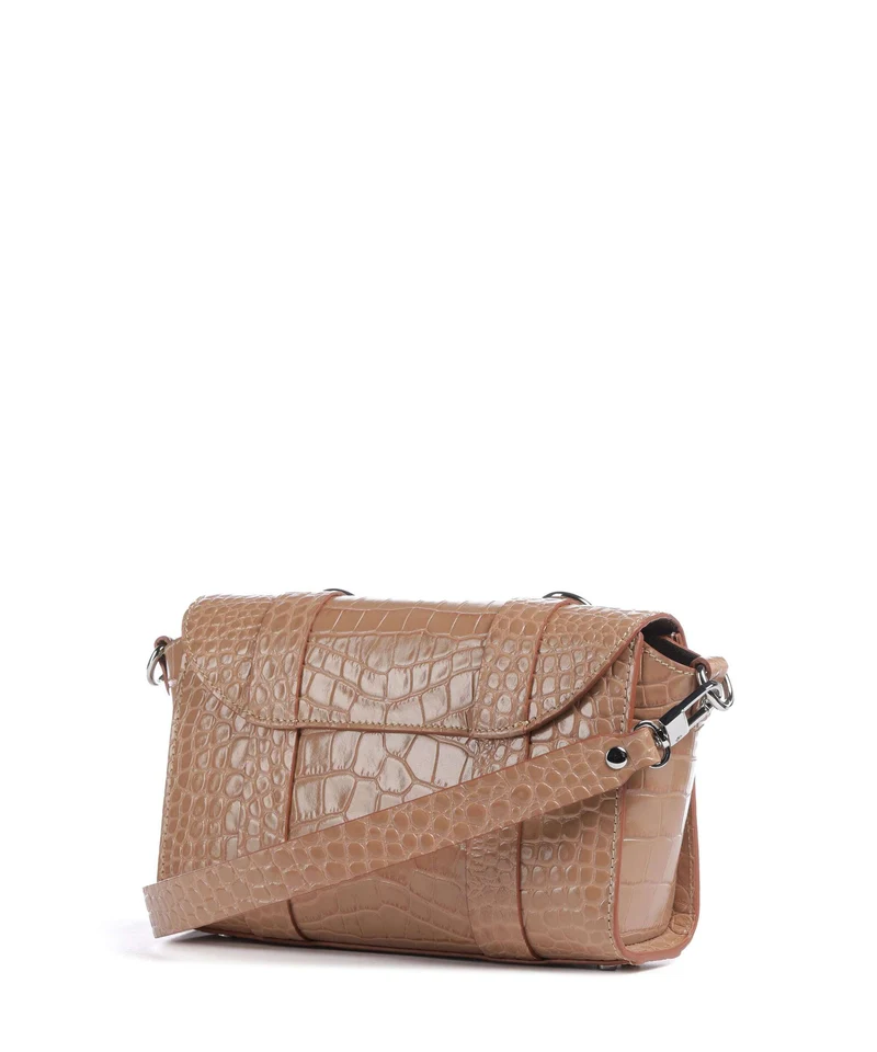 Vivienne Westwood Kimmy Embossed Croc Umhängetasche dusty pink