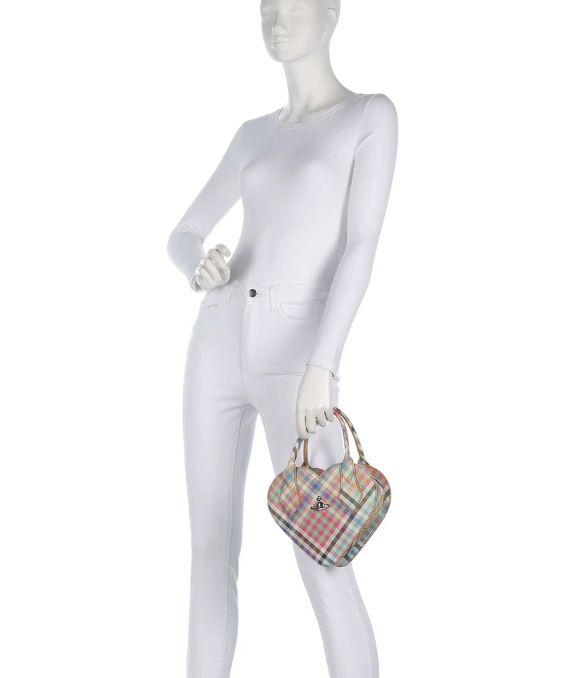 Vivienne Westwood Josephine Heart Buccia D'Arancia Handtasche heather plaid