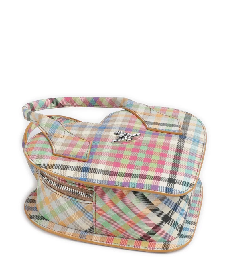 Vivienne Westwood Josephine Heart Buccia D'Arancia Handtasche heather plaid