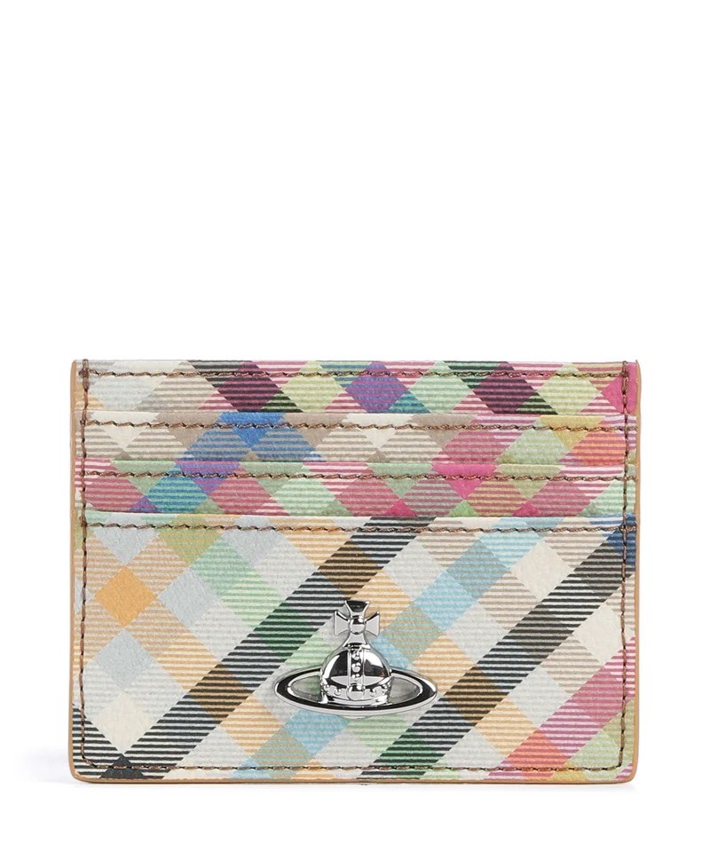 Vivienne Westwood Buccia D'Arancia Kreditkartenetui heather plaid