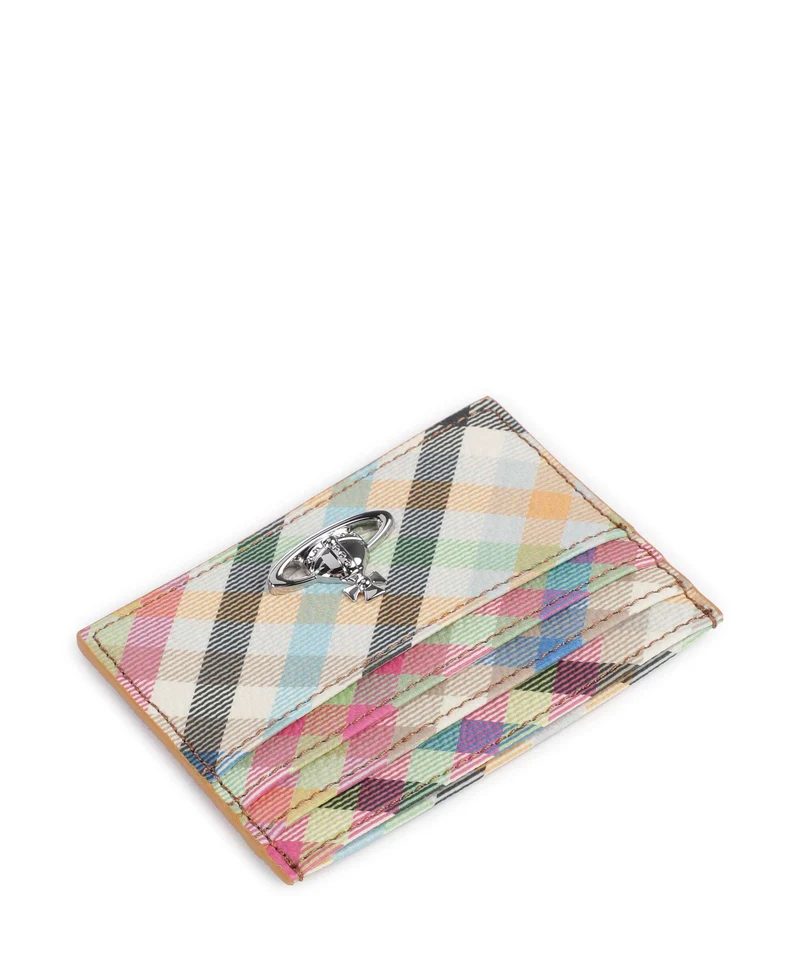 Vivienne Westwood Buccia D'Arancia Kreditkartenetui heather plaid