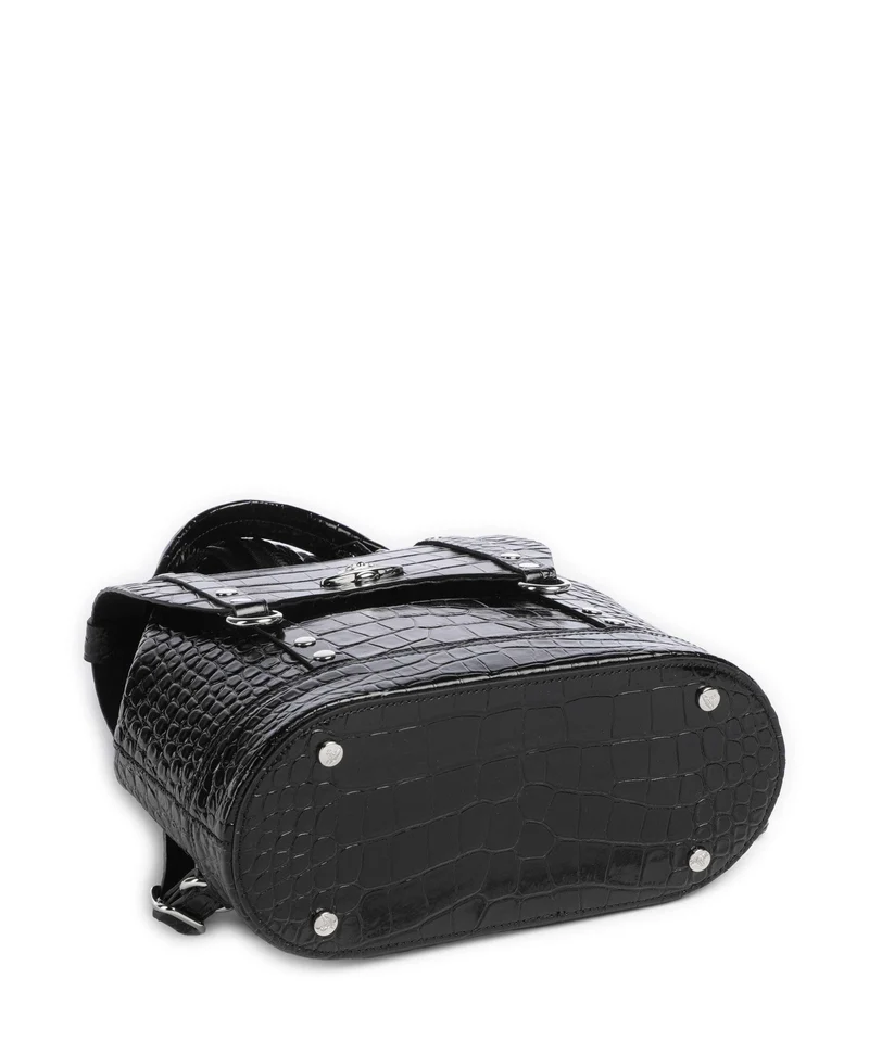 Vivienne Westwood Max Embossed Croc Small Rucksack black