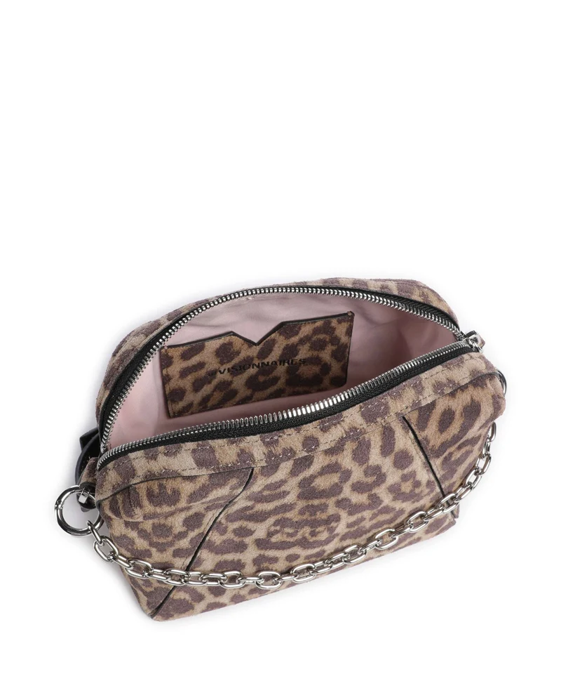 Les Visionnaires Lynn Cozy Chain Umhängetasche leo print