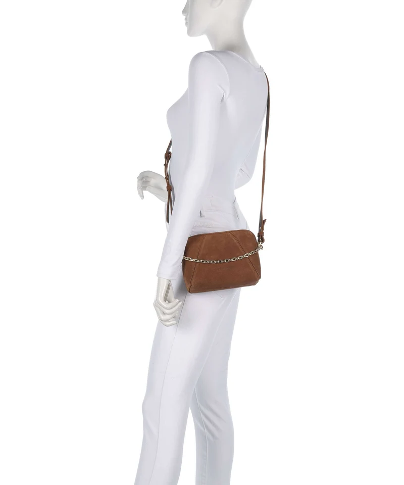 Les Visionnaires Lynn Cozy Chain Umhängetasche cognac