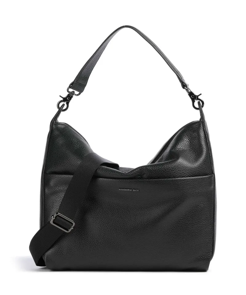 Mandarina Duck Mellow Leather Beuteltasche nero
