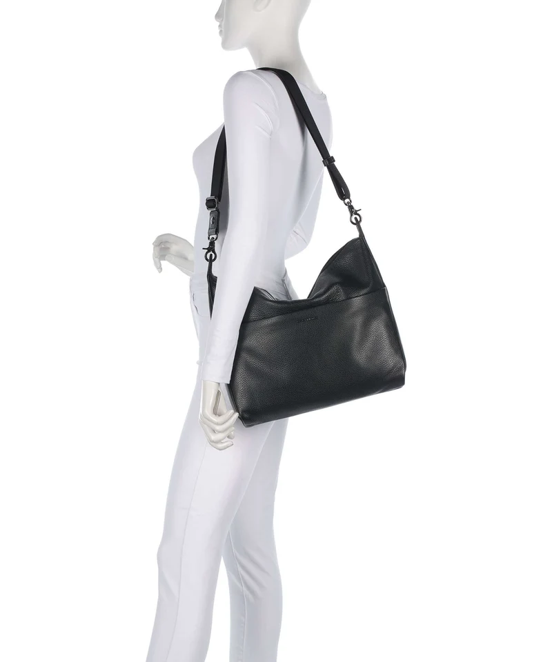 Mandarina Duck Mellow Leather Beuteltasche nero