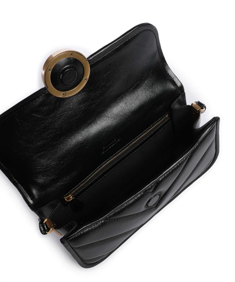 Pinko Love Box Horizontal Schultertasche nero/antique gold