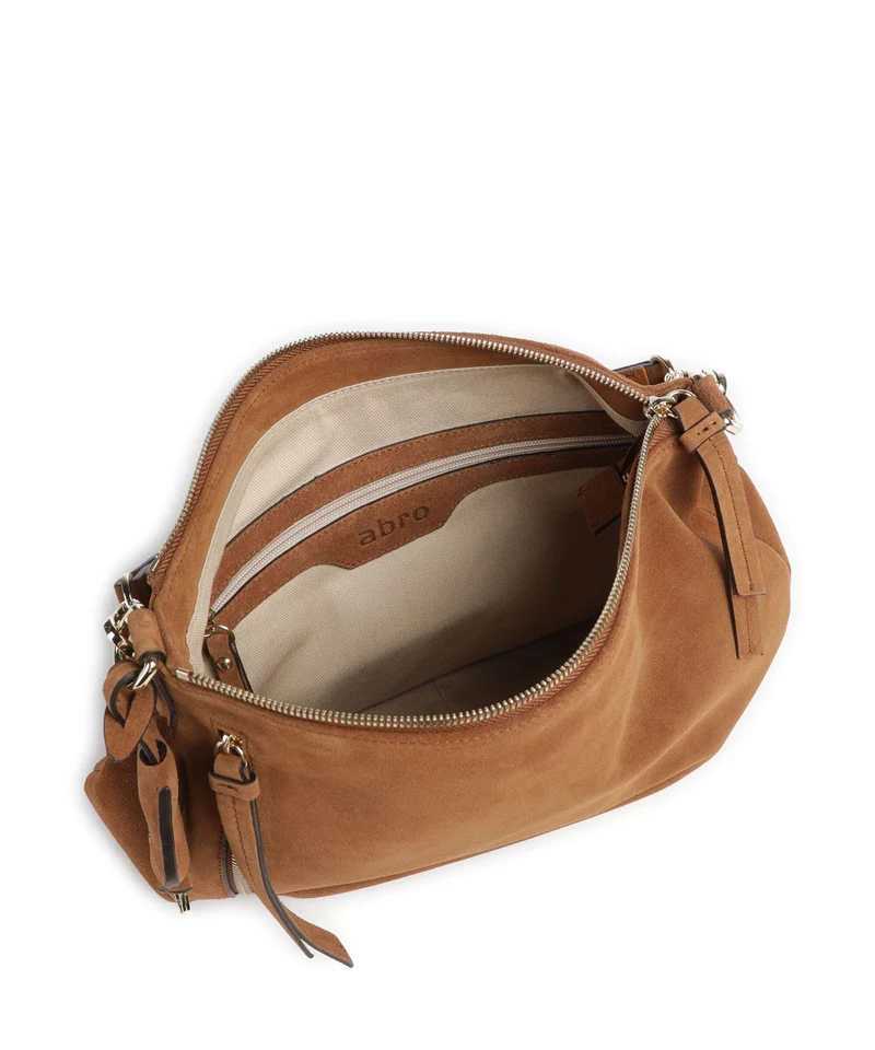 Abro Suede Juna Small Beuteltasche cuoio