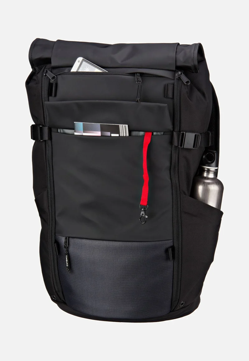 Clark Pack Jet Black - Rolltop Rucksack