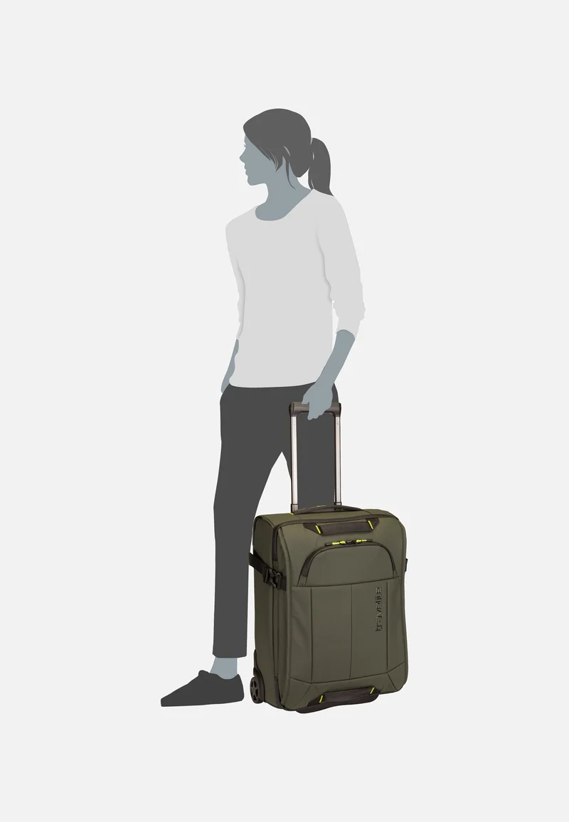 Briize Wheeled Duffle S Khaki - Reisetasche mit Rollen