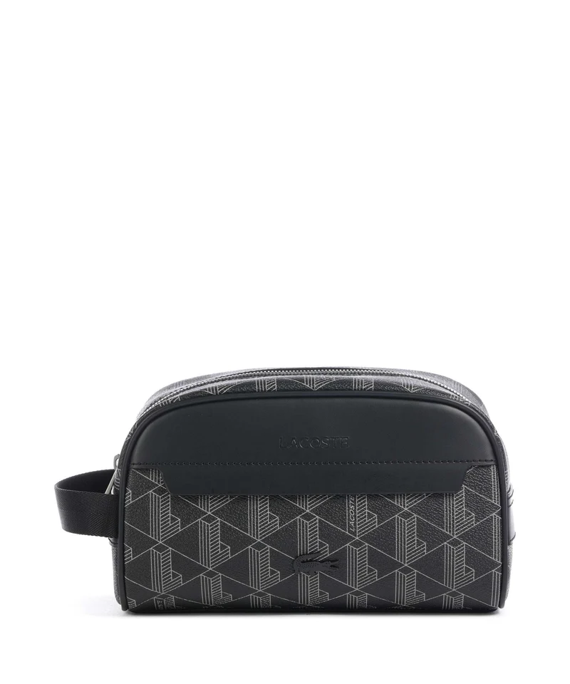 Lacoste The Blend Kulturbeutel monogram noir/gris