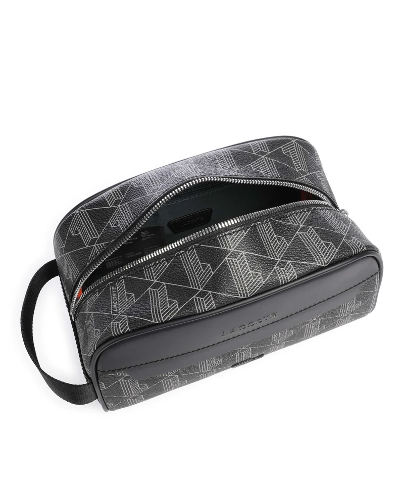 Lacoste The Blend Kulturbeutel monogram noir/gris