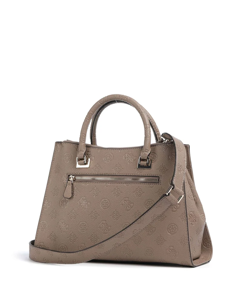 Guess Cresidia Handtasche dark taupe logo