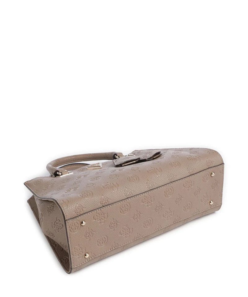 Guess Cresidia Handtasche dark taupe logo