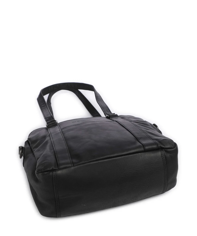 The Chesterfield Brand Wax Pull Up Cow Porlezza Schultertasche black