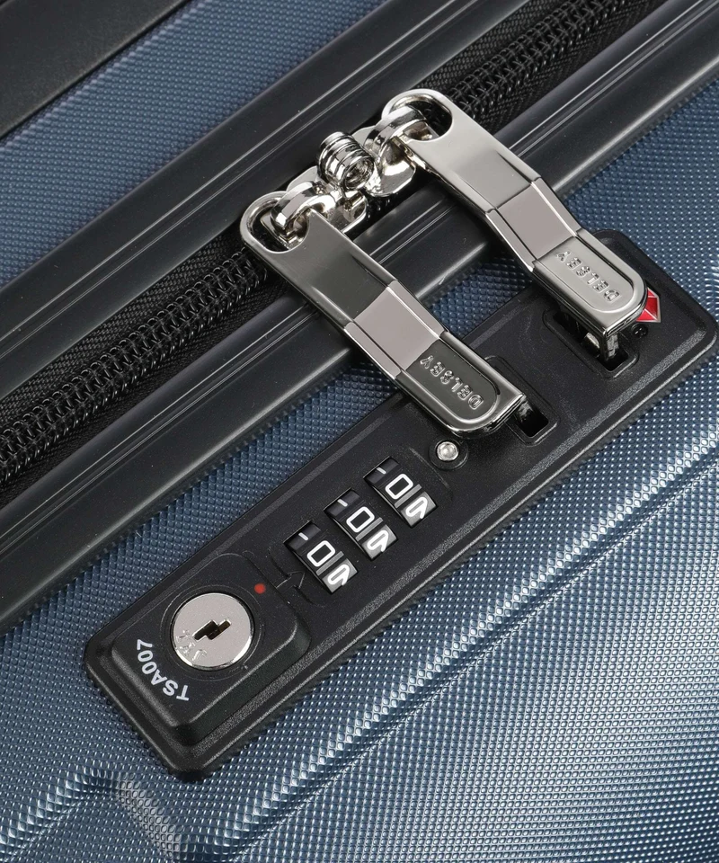 Delsey Paris Segur 2.0 Slim Line 4-Rollen Trolley blau