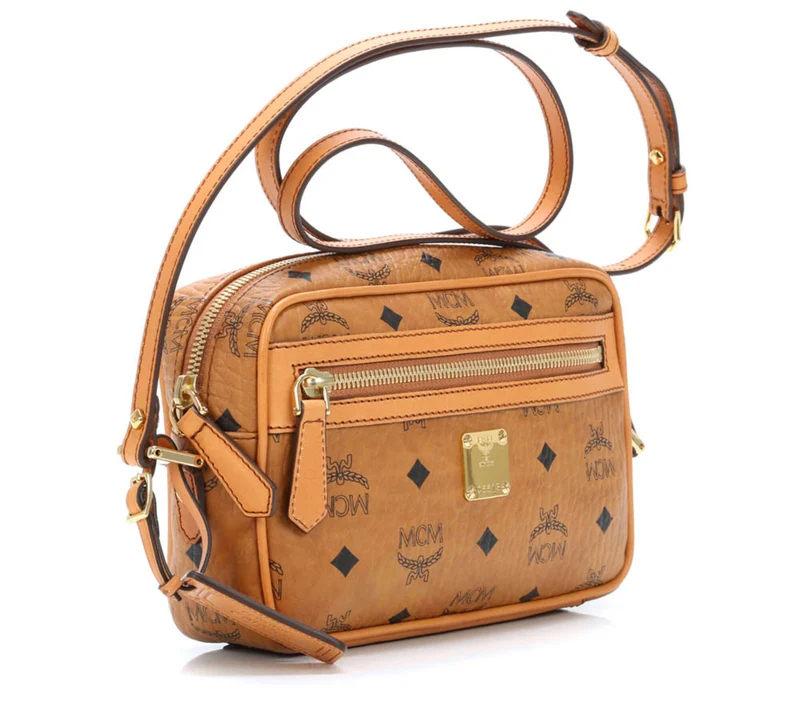 MCM Schultertasche cognac