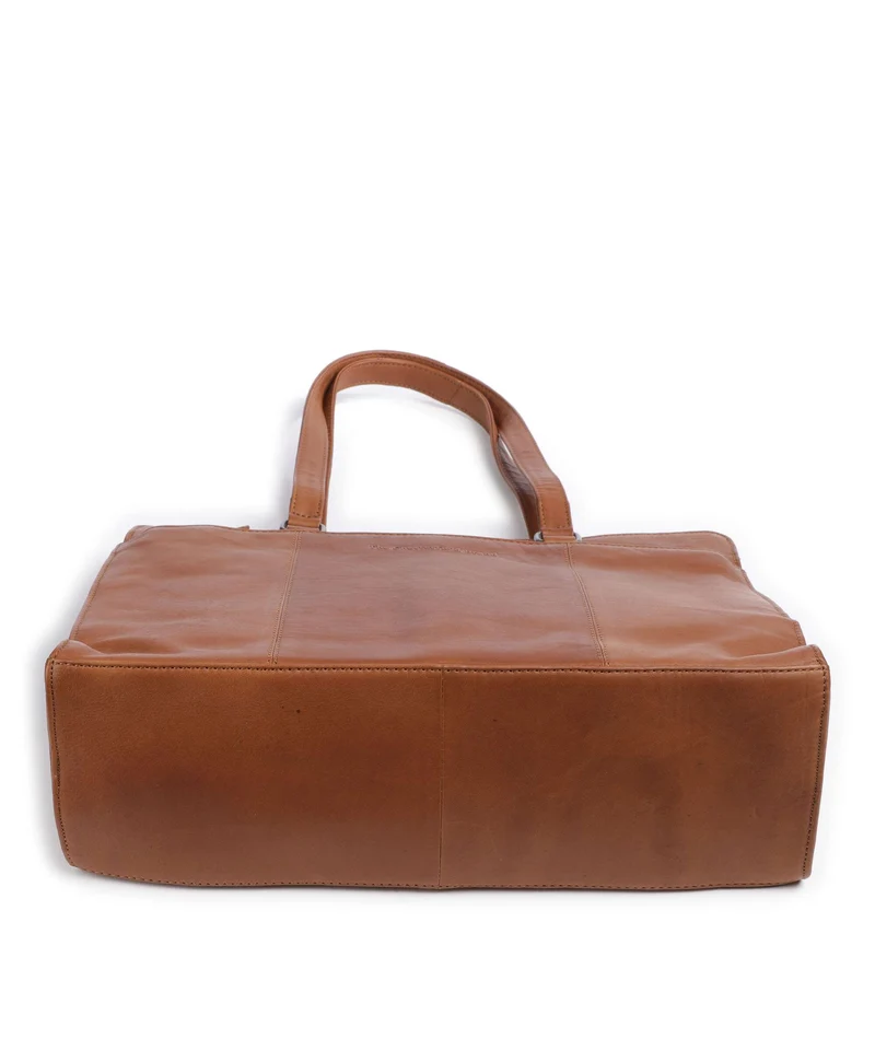 The Chesterfield Brand Wax Pull Up Cow Fidenza Shopper cognac