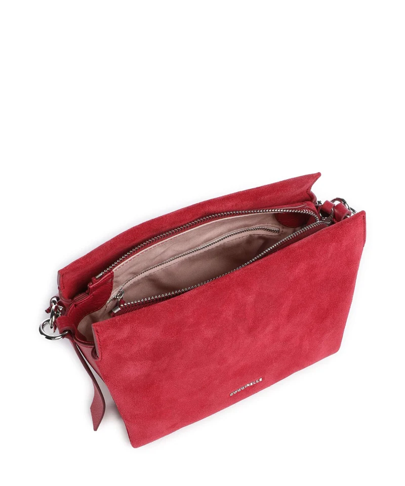 Coccinelle Boheme Suede Handtasche sangria