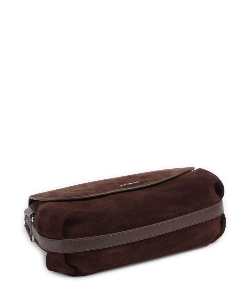 Coccinelle Rebekka Suede Schultertasche brunette