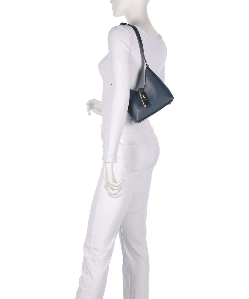 Furla Iride Mini Schultertasche grigio blu