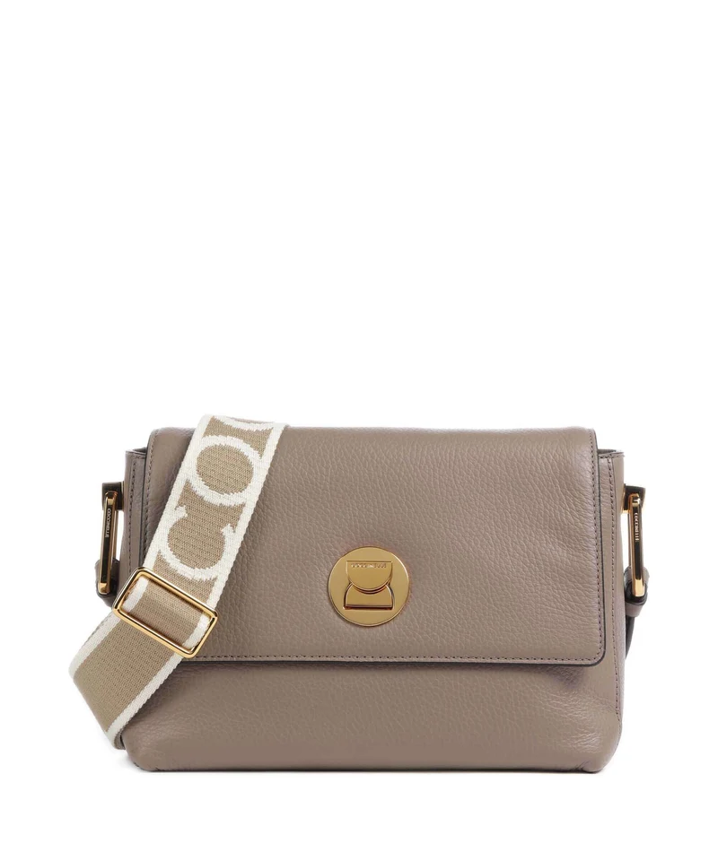 Coccinelle Liya Signature Umhängetasche warm taupe