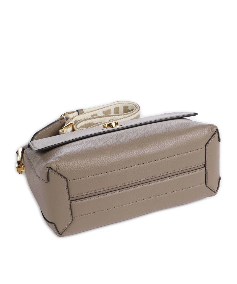 Coccinelle Liya Signature Umhängetasche warm taupe