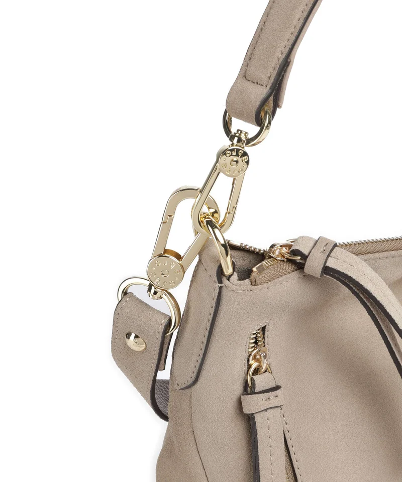 Abro Suede Juna Small Beuteltasche siena