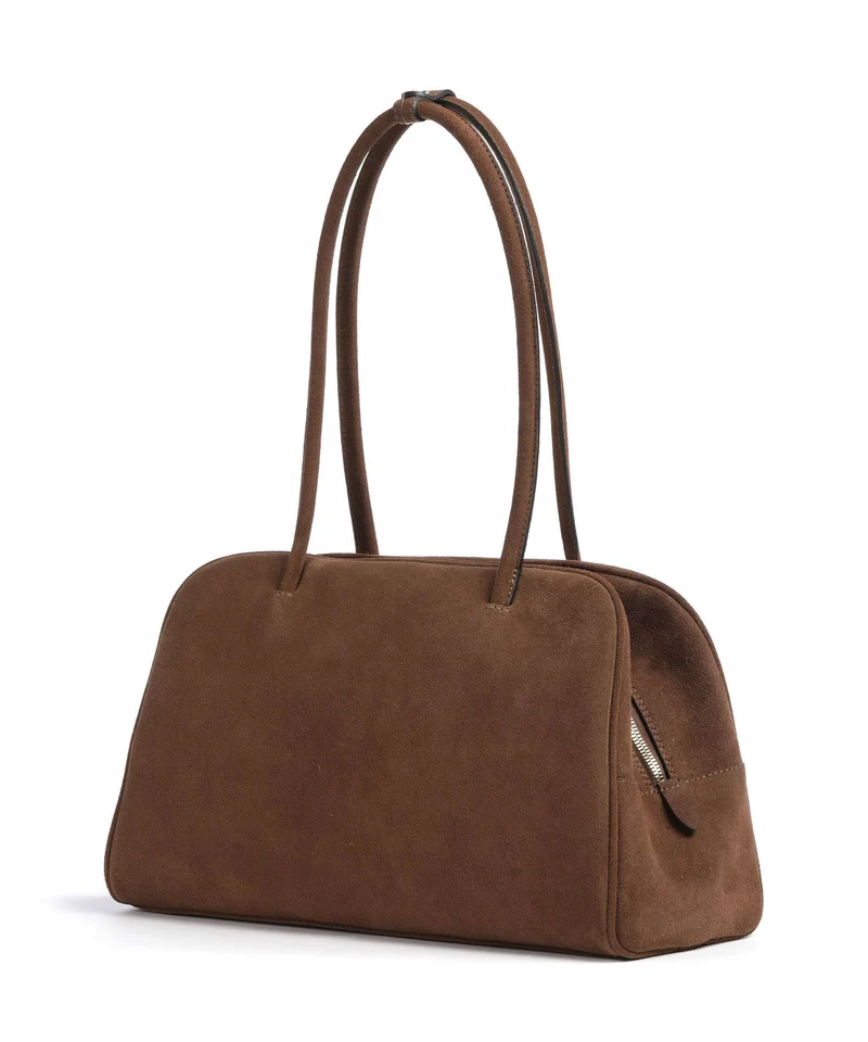 Abro Suede Amara Schultertasche wood