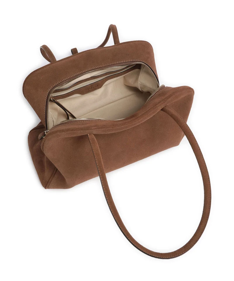 Abro Suede Amara Schultertasche wood