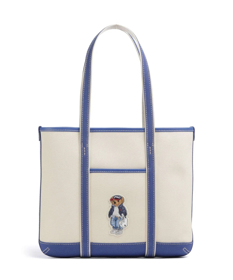 Polo Ralph Lauren Bear Spring Shopper ecru/ indigo sky