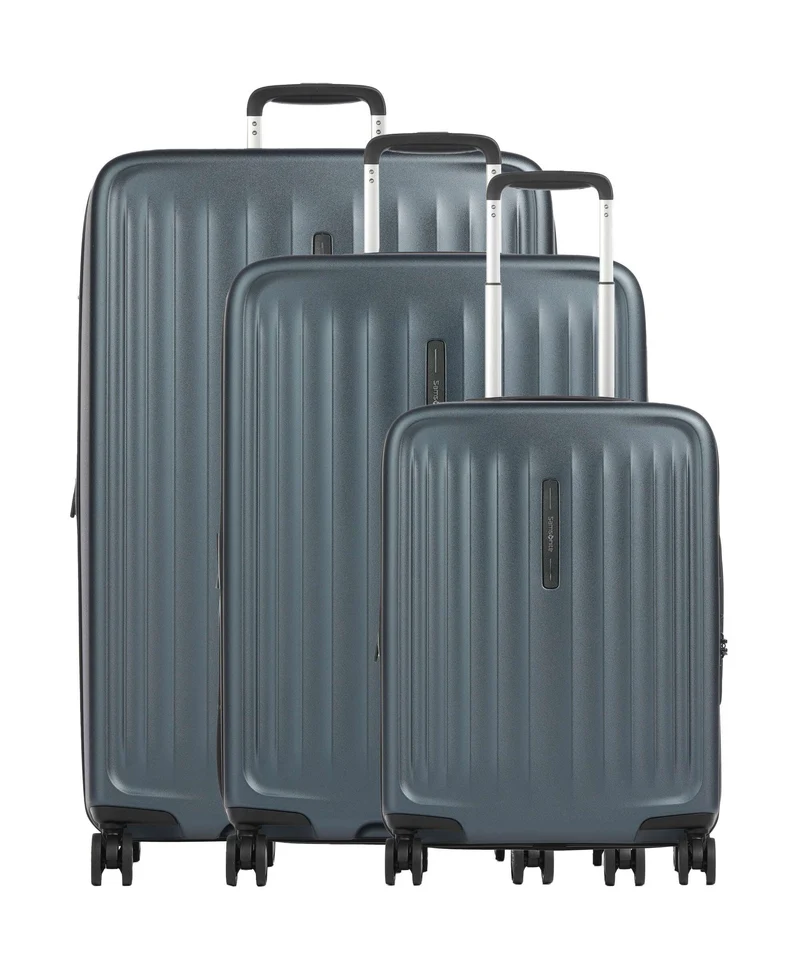 Samsonite Fyrm 4-Rollen Trolley Set steel blue