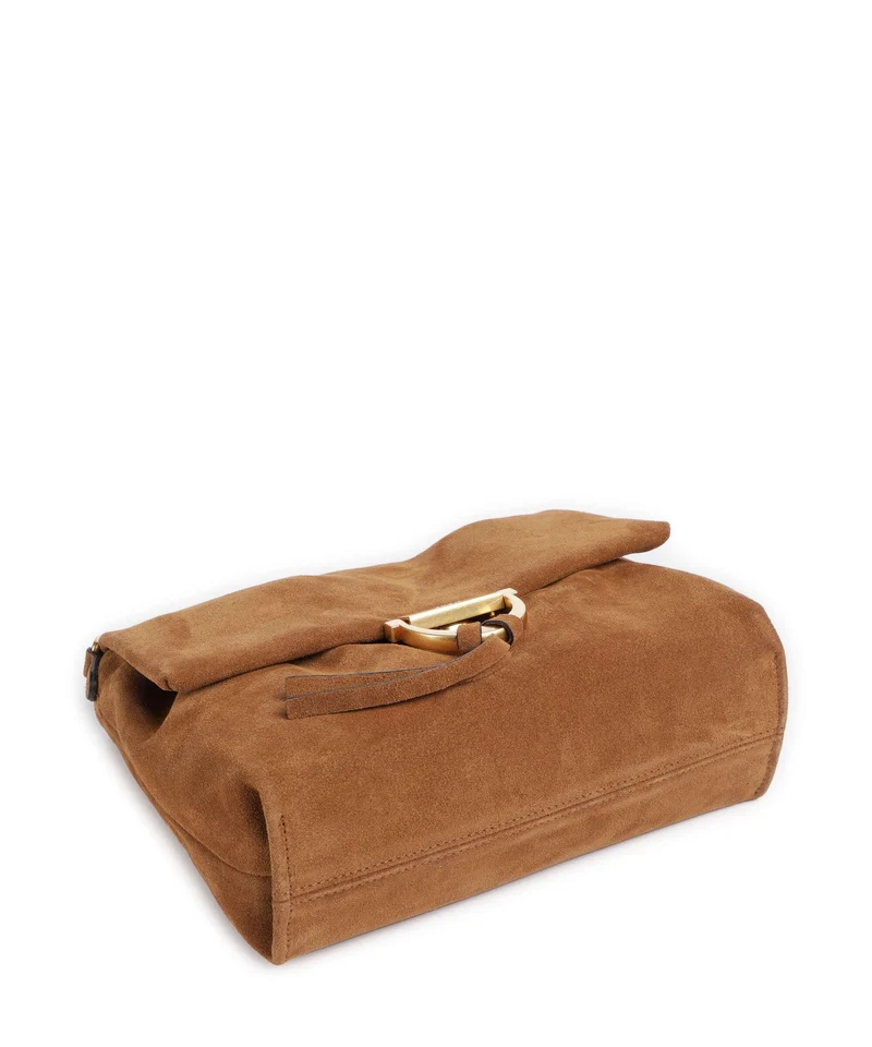 Abro Suede Temi Medium Schultertasche cuoio