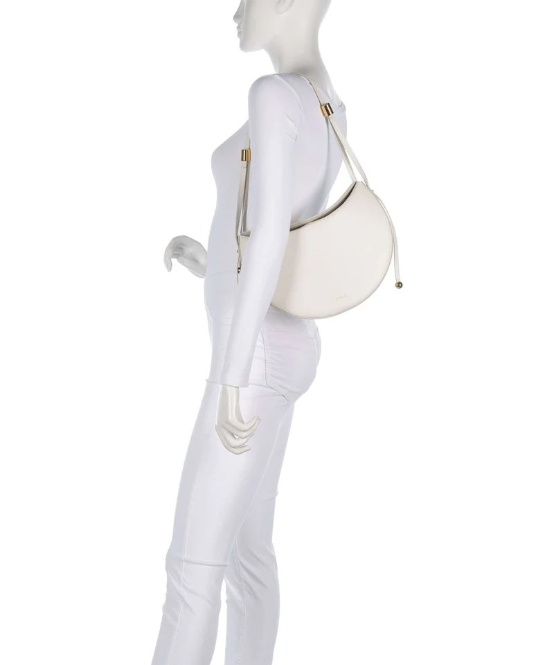 Furla Moonstone M Schultertasche panna