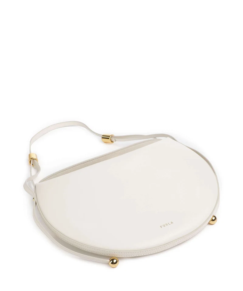 Furla Moonstone M Schultertasche panna