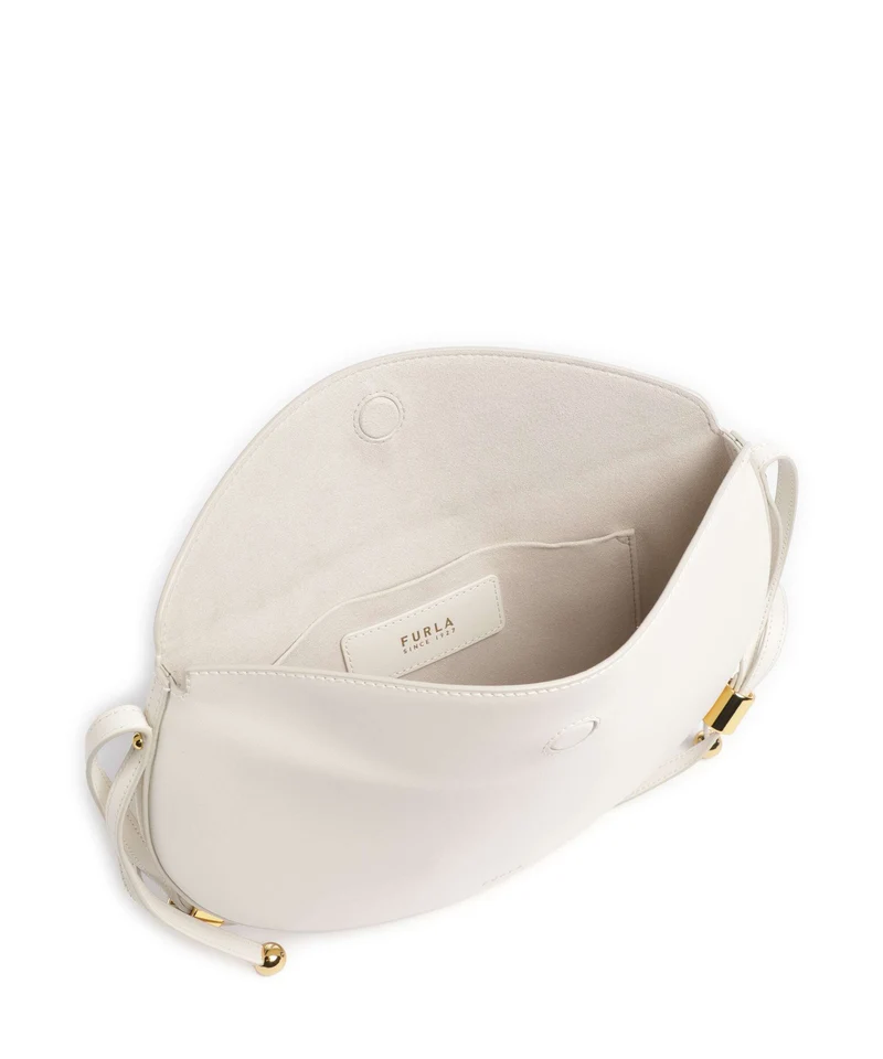 Furla Moonstone M Schultertasche panna