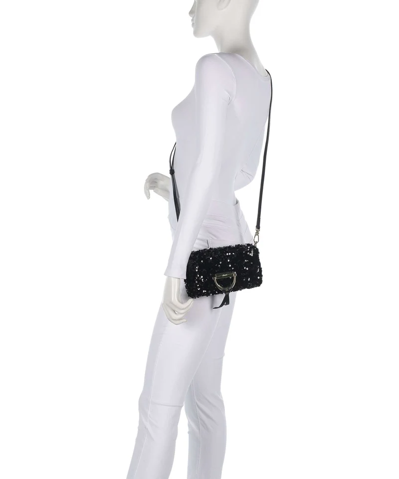 Abro Sequins Temi Schultertasche black/gold