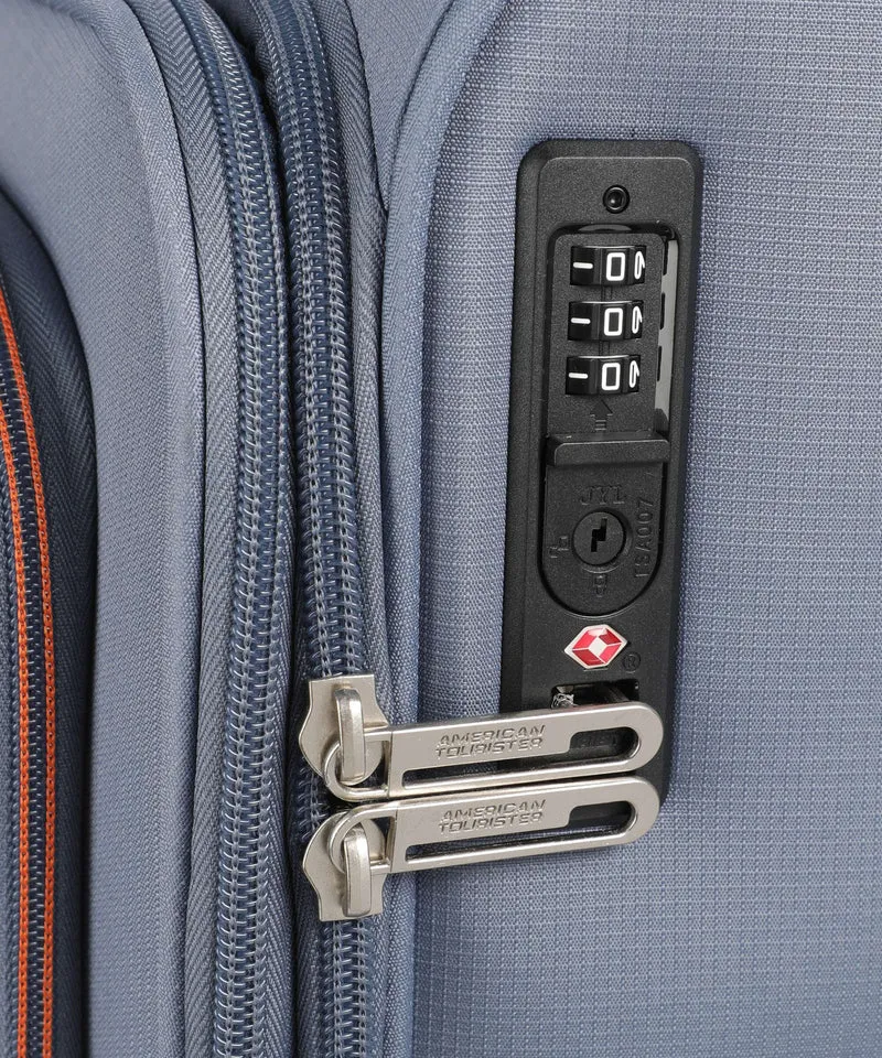 American Tourister Cloudrider M 4-Rollen Trolley stone blue