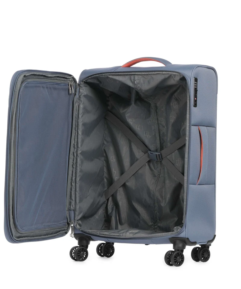 American Tourister Cloudrider M 4-Rollen Trolley stone blue