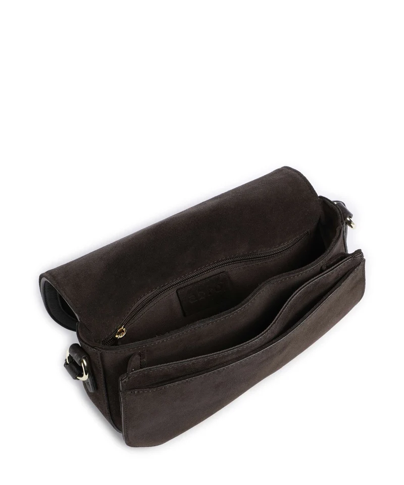 Abro Suede Rosalia Umhängetasche dark brown