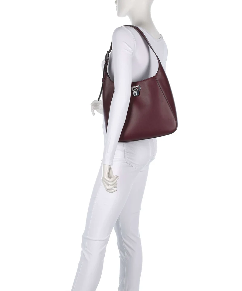 Lauren Ralph Lauren Tanner Large Schultertasche dark garnet
