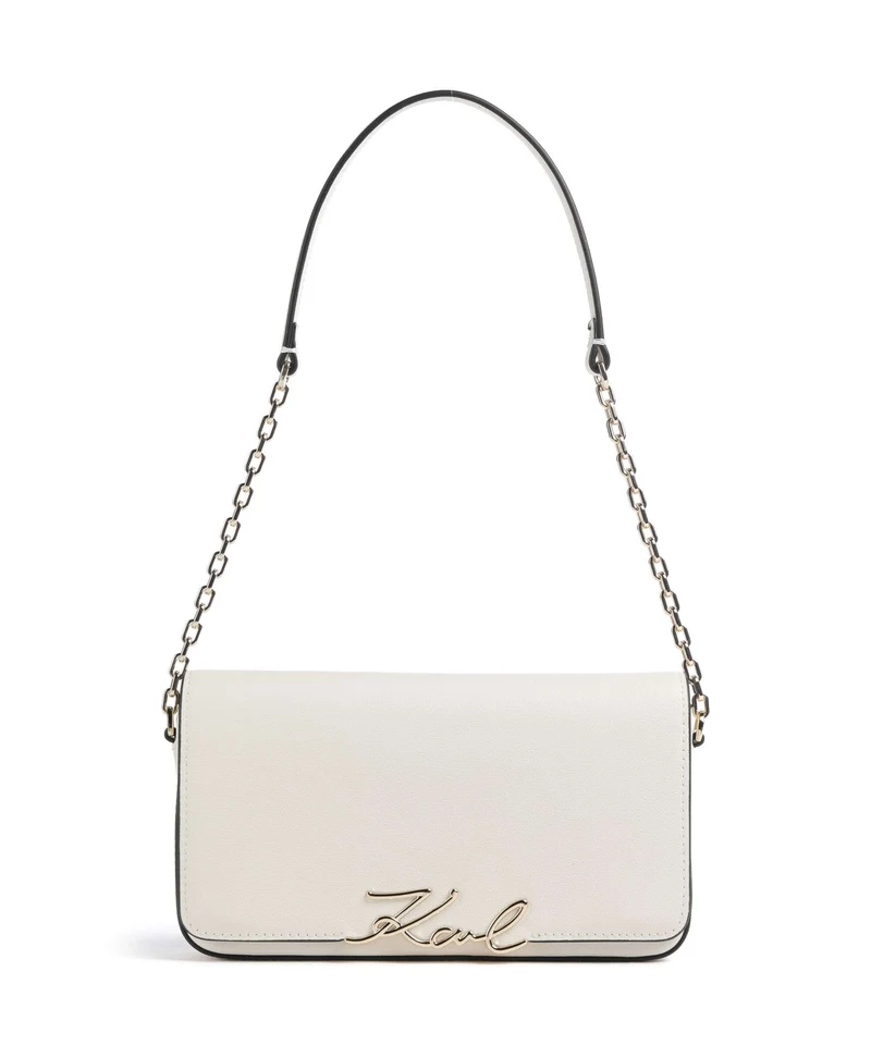 Karl Lagerfeld K/Signature Schultertasche off white