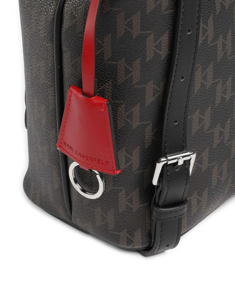 Karl Lagerfeld Ikon Monogram Small Rucksack brown/kl mono