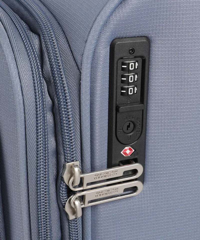American Tourister Cloudrider S 4-Rollen Trolley stone blue