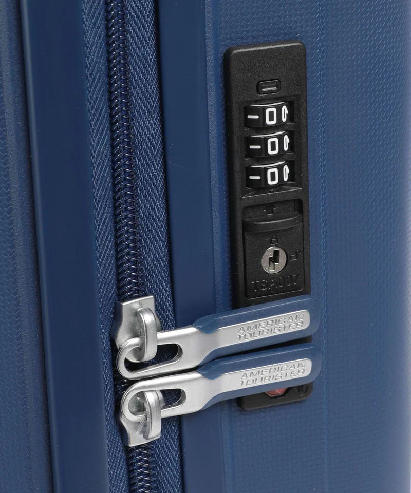 American Tourister Rejoy 4-Rollen Trolley navy blue