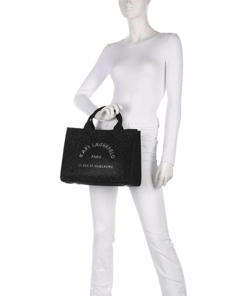 Karl Lagerfeld K/Rue St Guillaume Medium Handtasche black embellishment