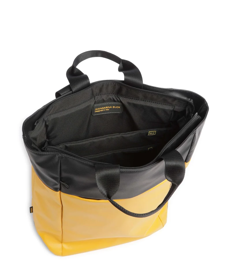 Mandarina Duck Coated Rucksack duck yellow