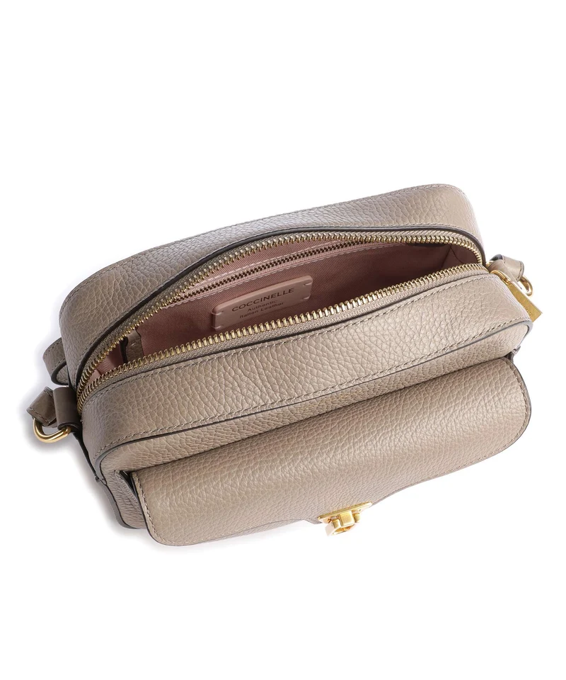 Coccinelle Beat Soft Umhängetasche warm taupe