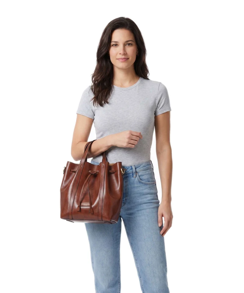 The Bridge Vittoria Bucket Handtasche marrone